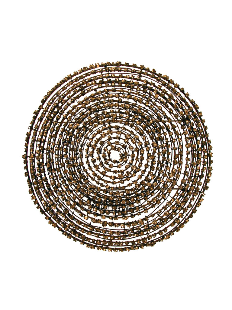 Brooch 1998
"Gratitude"
Iron, 1000 Pyrites
10X10X1,0cm